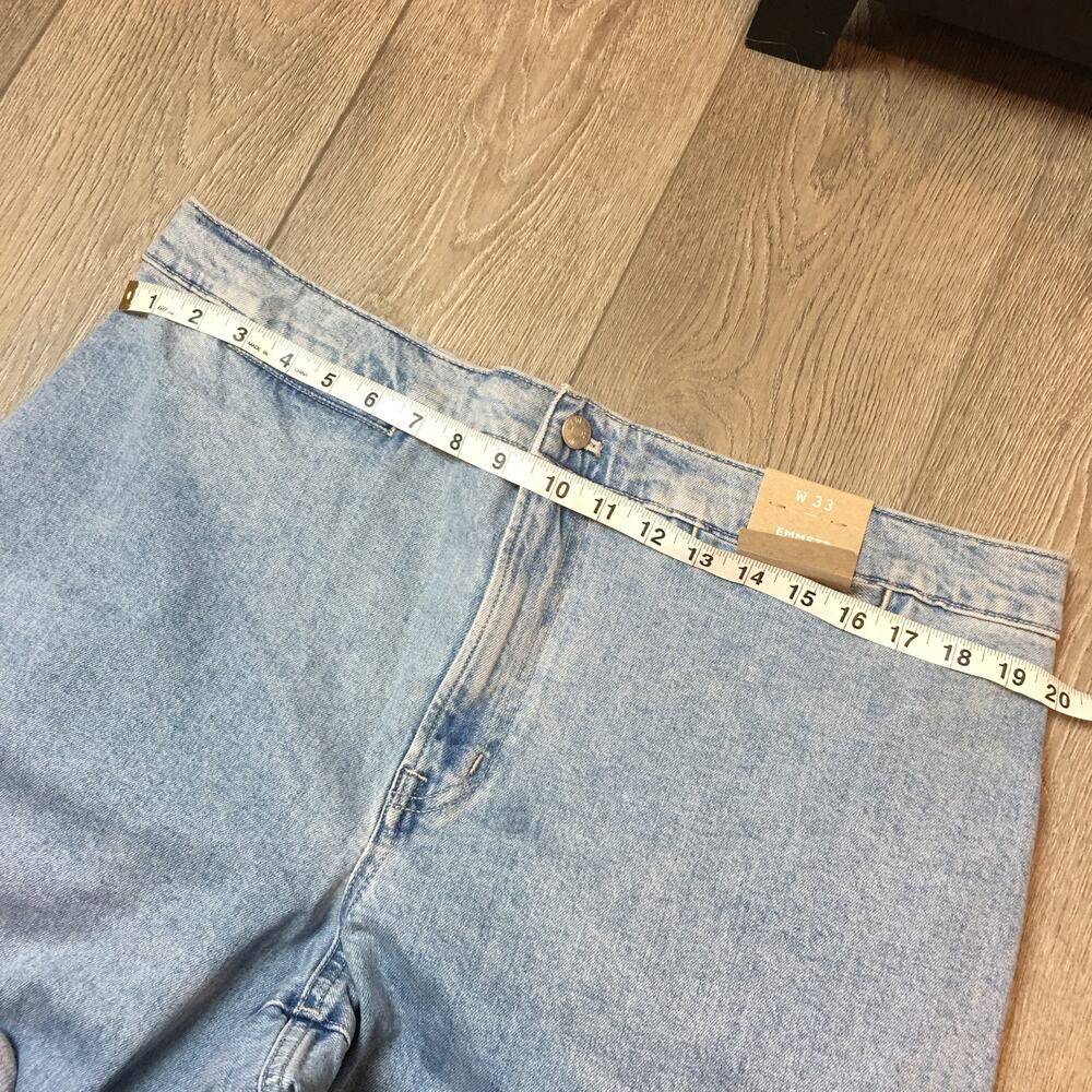 NWT Madewell Emmett Wide-Leg Light Blue Jeans W 33 - Picture 8 of 11
